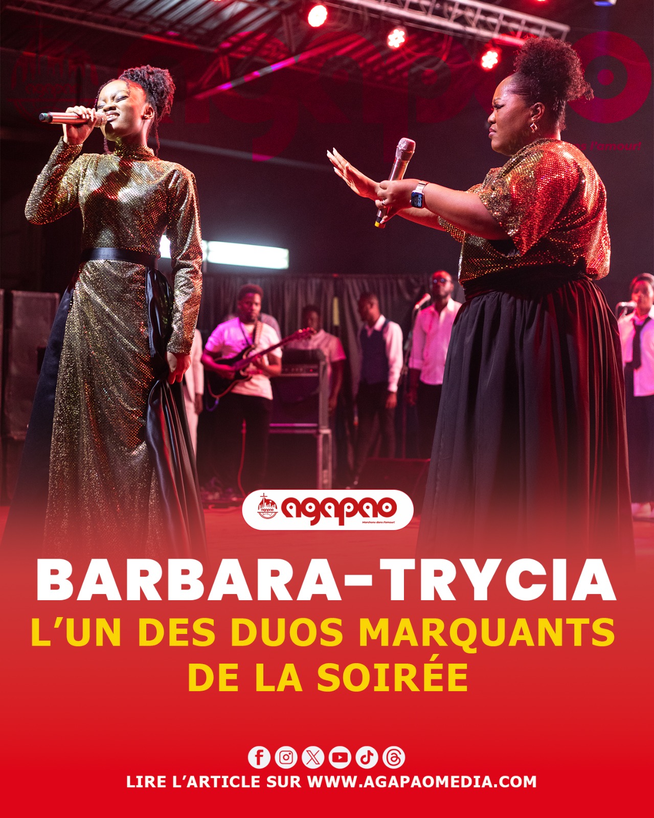 Barbara-Trycia : L’un des duos marquants de la soirée.