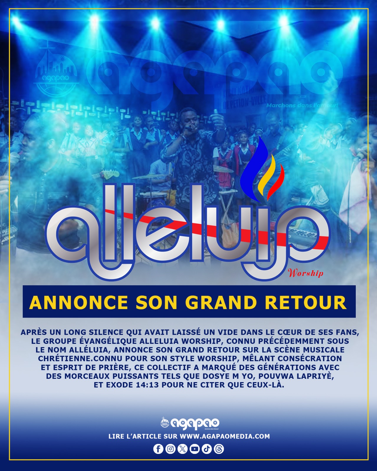 ALLELUIA WORSHIP annonce son grand retour