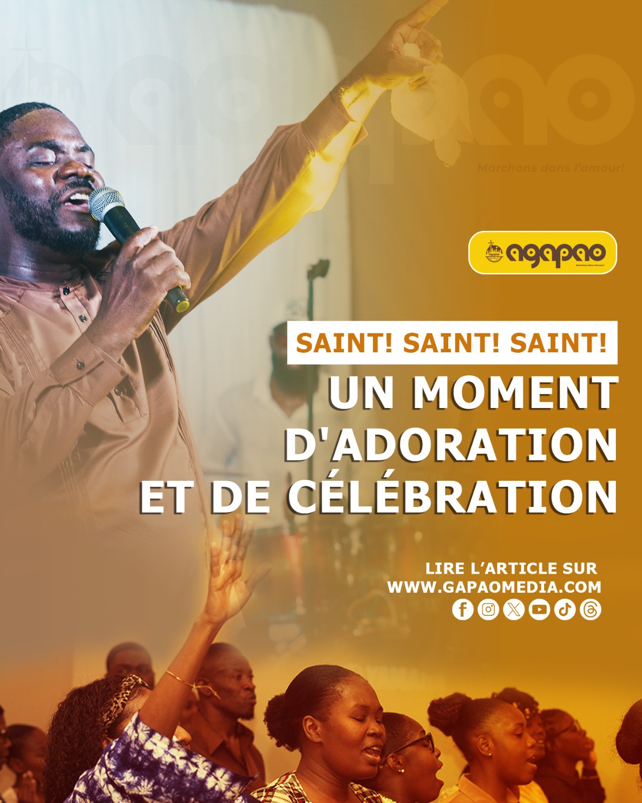 Saint ! Saint ! Saint ! : Un moment d’adoration et de célébration