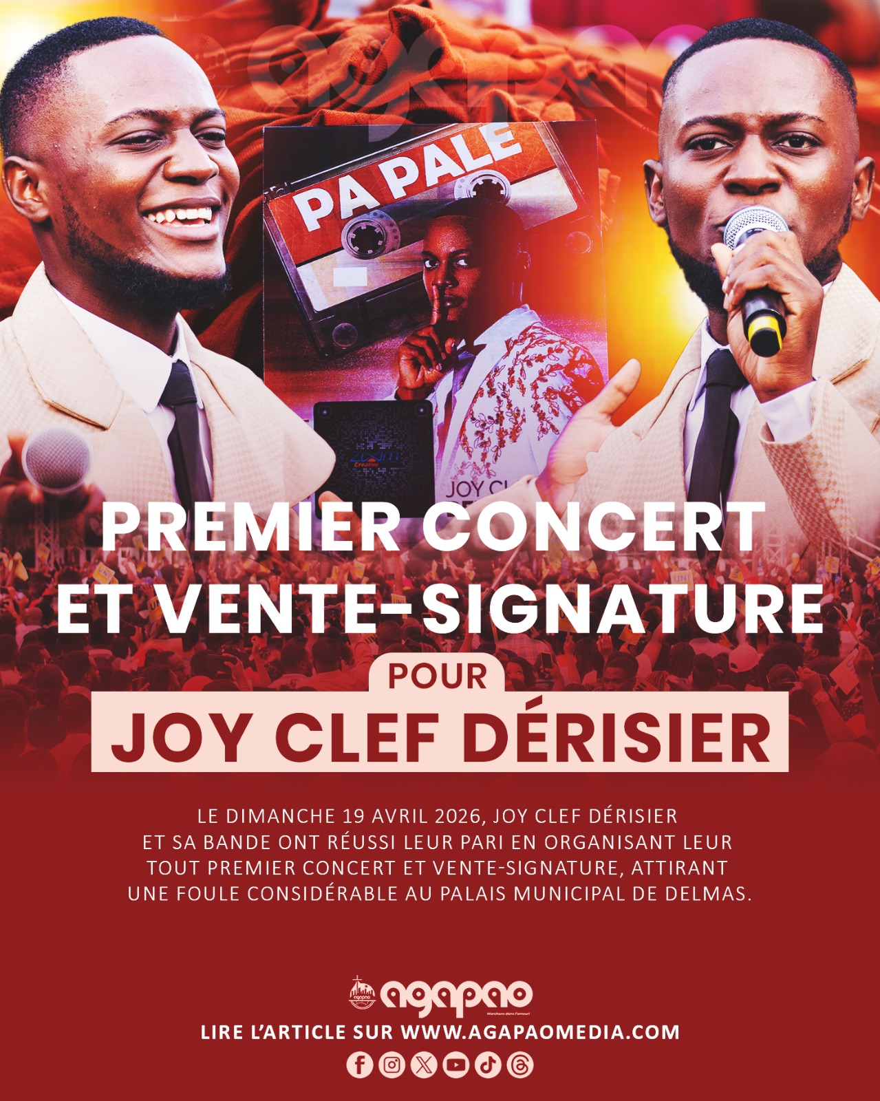 Premier concert et vente-signature pour Joy Clerf Dérisier